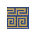 Cocktail Napkin Greek Meander Blue/Gold - Wilson Lee