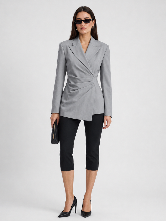 Contour Wrap Blazer