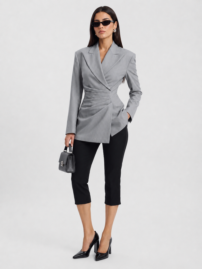 Contour Wrap Blazer