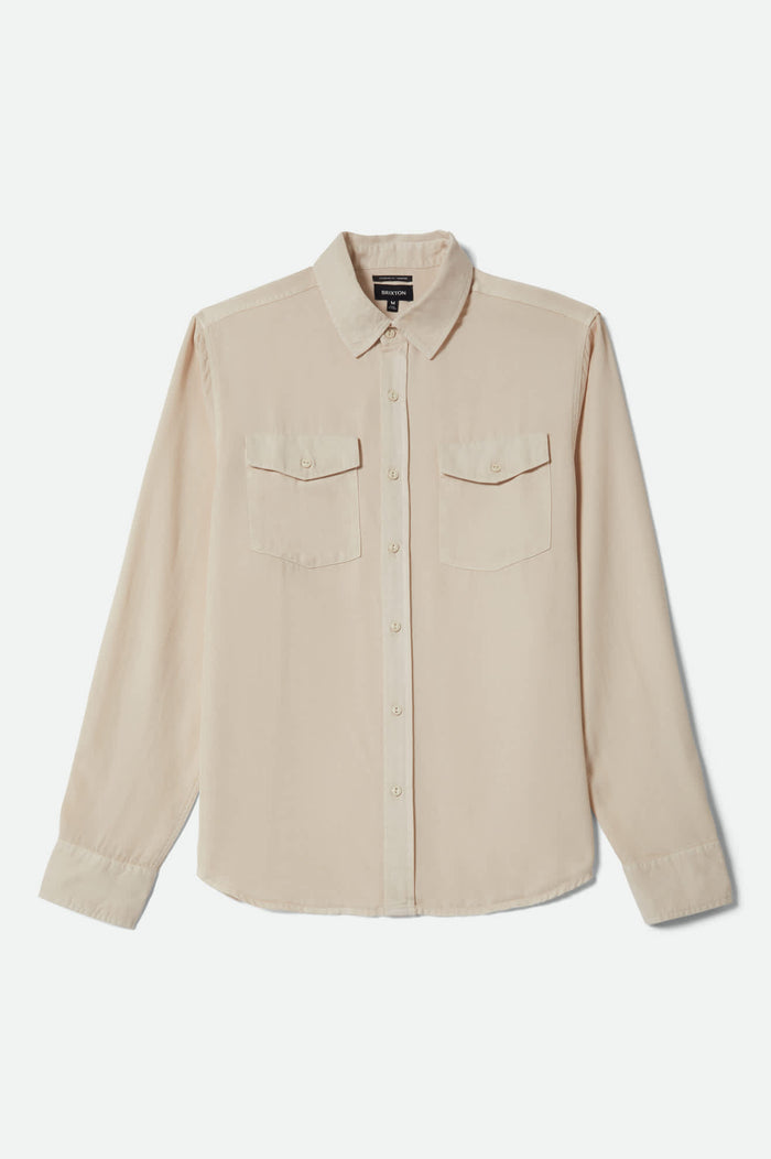 Men's Cool Comfort Wayne Long Sleeve Shirt in the color Whitecap - Front Product View