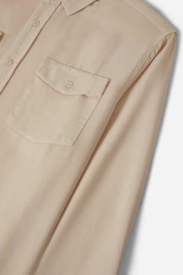 Men's Cool Comfort Wayne Long Sleeve Shirt in the color Whitecap - Additional Laydown image