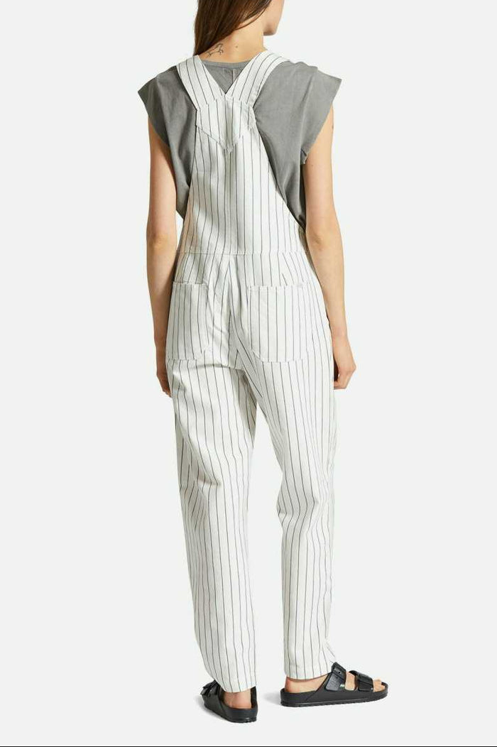 Women's Fit, Back View | Costa Overall - Off White/Black