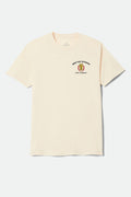 Men's Covall Standard T-Shirt in the color Cream - Front Product Laydown Image