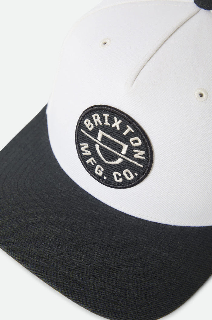 Unisex Crest Netplus Snapback in the color Black/Off White - Additional Laydown image