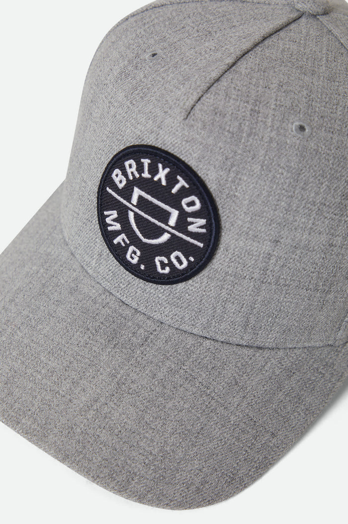 Unisex Crest NetPlus Snapback in the color Light Heather Grey/Light Heather Grey - Additional Laydown image
