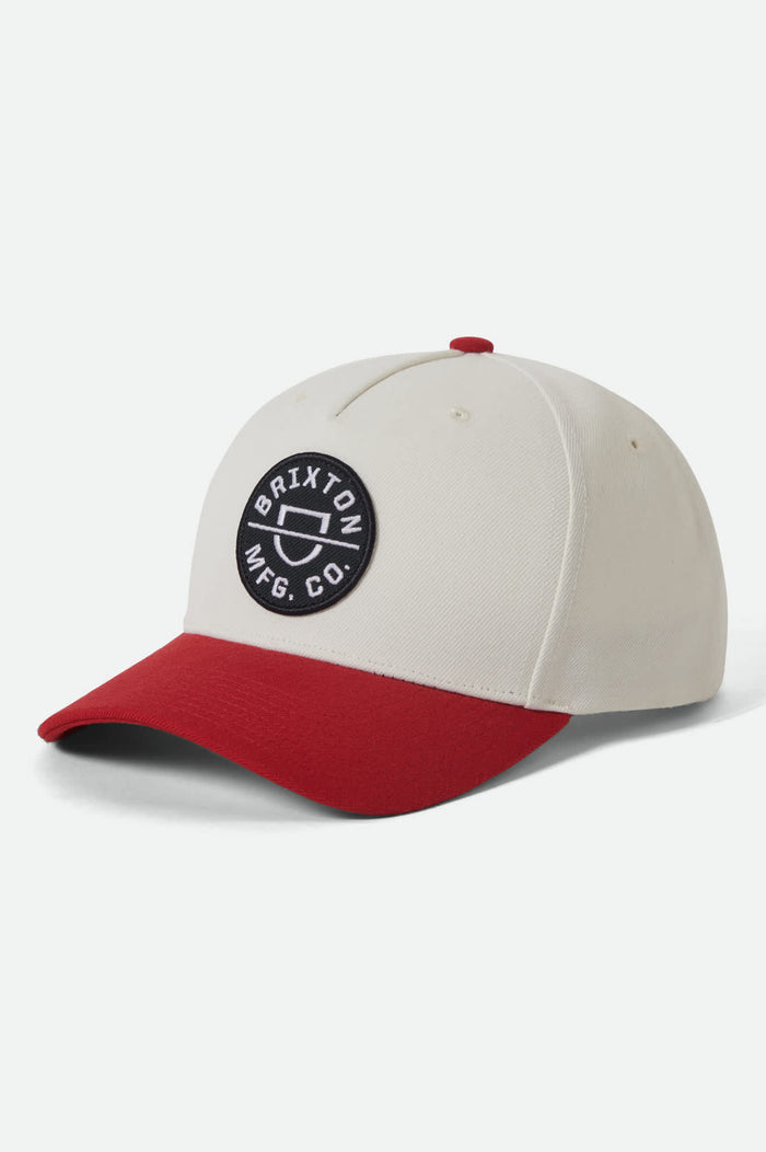 Unisex Crest NetPlus Snapback in the color Off White/Adrenaline Rush - Front Product View