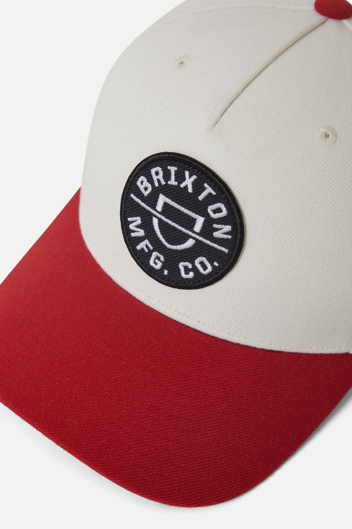 Unisex Crest NetPlus Snapback in the color Off White/Adrenaline Rush - Additional Laydown image