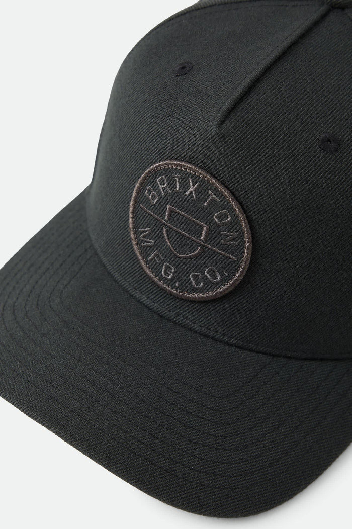 Unisex Crest Snapback in the color Black/Black - Additional Laydown image