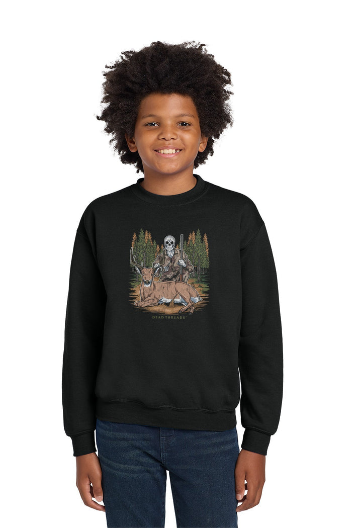 DEER HUNTING KIDS CREWNECK SWEATSHIRT – Kids clothes – Dead Threads Apparel