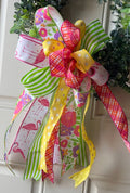 Designer Bow Spring/Summer Bright Floral, Stripe, Flamingo, Polka Dot, and Plaid