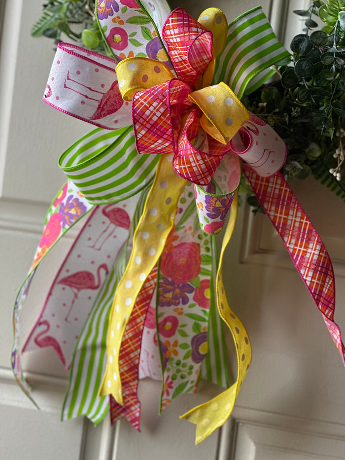 Designer Bow Spring/Summer Bright Floral, Stripe, Flamingo, Polka Dot, and Plaid