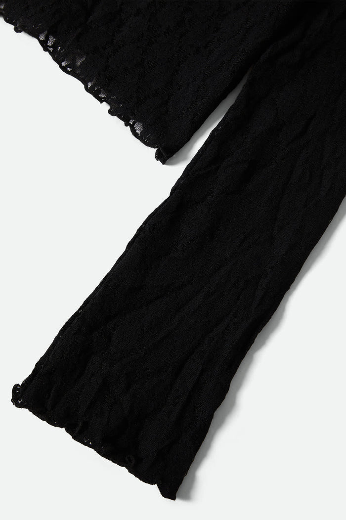 Women's Dolly Slim L/S Knit T-Shirt in the color Black - Additional Laydown image