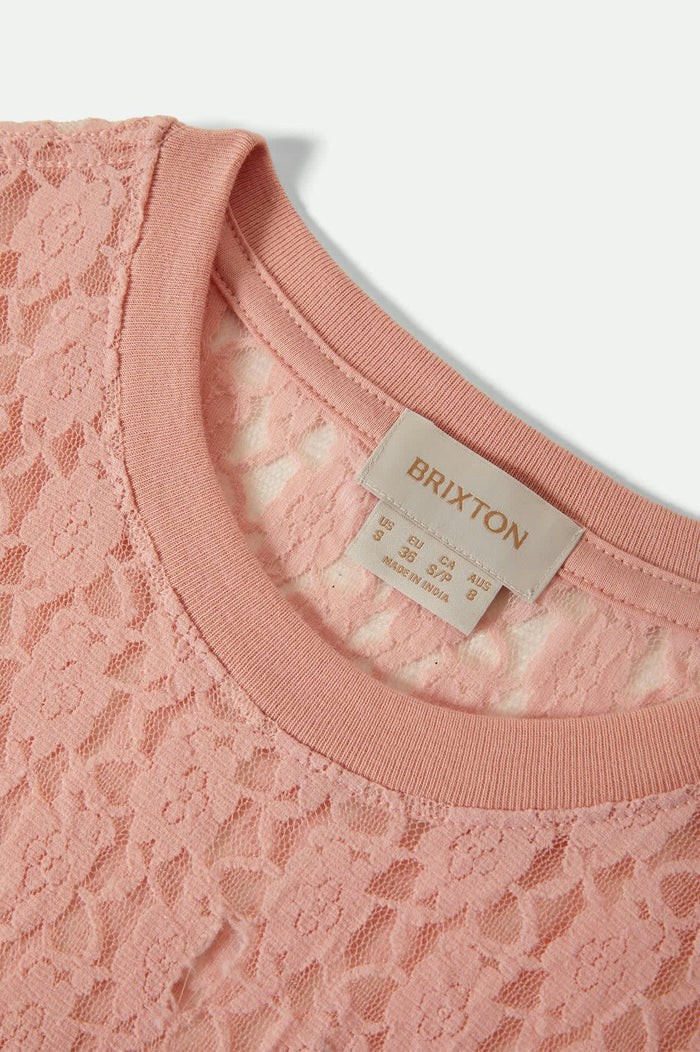 Women's Dolly Slim L/S Knit T-Shirt in the color Mellow Rose - Additional Laydown image