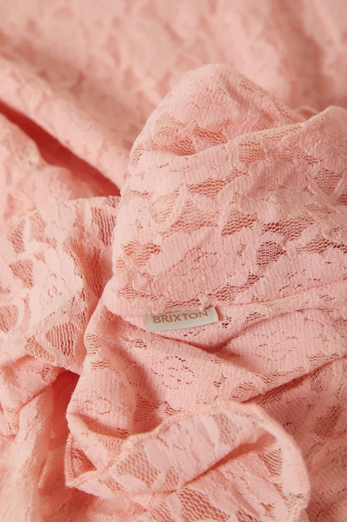 Women's Dolly Slim L/S Knit T-Shirt in the color Mellow Rose - Additional Laydown image