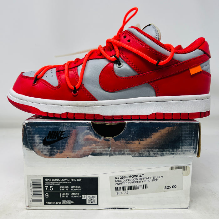 Nike Dunk Low Off-White University Red