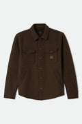 Men's Durham Felted Stretch Jacket in the color Walnut Brown - Front Product Laydown Image