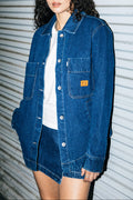 Women's Durham Shirt Jacket in the color Rinse Denim - Men's Lifestyle image