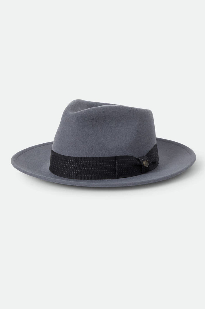 Unisex Eames Fedora in the color Future Grey/Black - Front Product Laydown Image