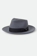 Unisex Eames Fedora in the color Future Grey/Black - Front Product Laydown Image