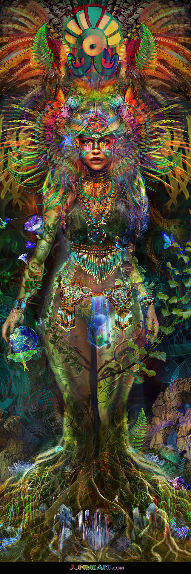 Earth Goddess by Jumbie Art