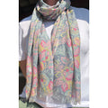 Earth Squared Blue Jacobean Print Scarf (CAN26BLSCF)