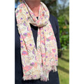 Earth Squared Cream Jacobean Print Scarf (CAN26CMSCF)
