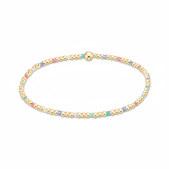 egirl Hope Sincerity Pattern 2mm Bead Bracelet - Hot Mess SS25