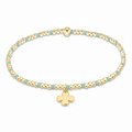 egirl Hope Sincerity Pattern 2mm Bead Bracelet - Mint
