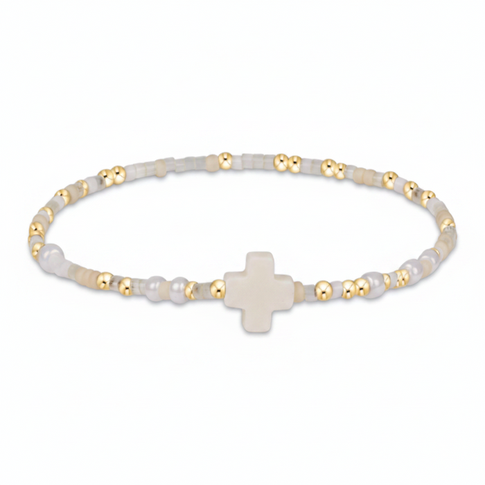 egirl Hope Unwritten Significant Cross Bracelet - Call Me On My Shellphone