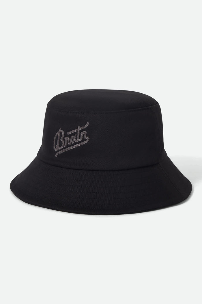 Unisex Eldon Packable Bucket Hat in the color Black - Front Product View