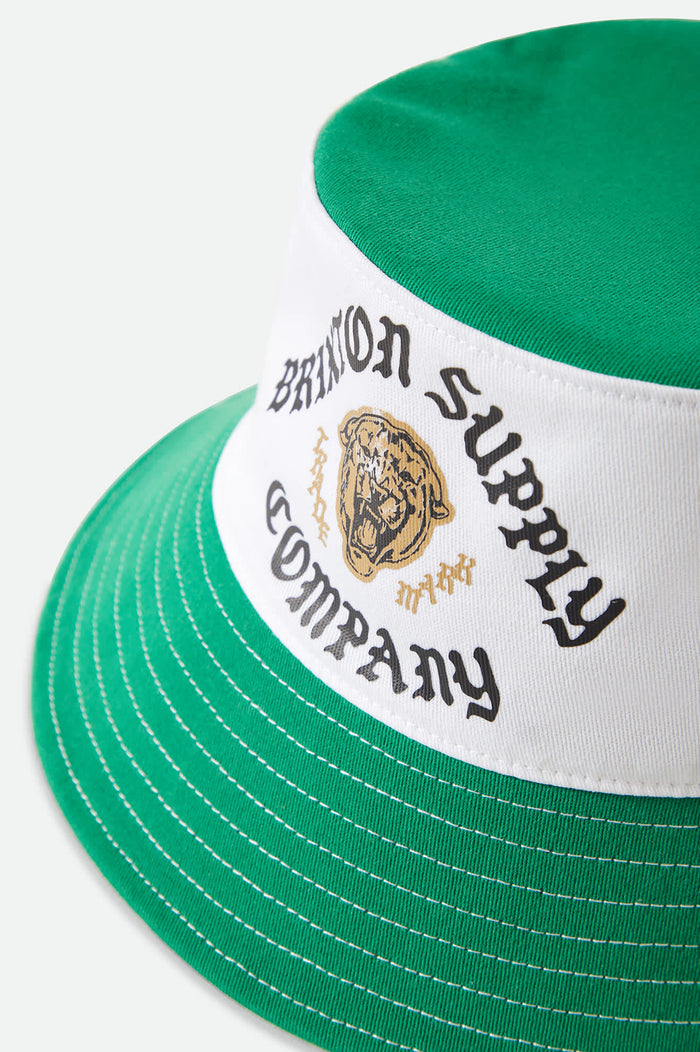 Unisex Eldon Packable Bucket Hat in the color Green/Off White Morado - Additional Laydown image