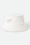 Unisex Eldon Packable Bucket Hat in the color Off White/Beige - Front Product Laydown Image