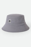Unisex Eldon Water Packable Bucket Hat in the color Grey Hickory - Front Product Laydown Image