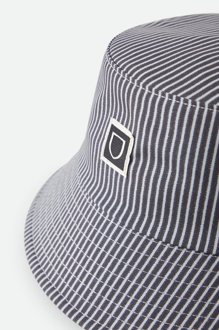 Unisex Eldon Water Packable Bucket Hat in the color Grey Hickory - Additional Laydown image