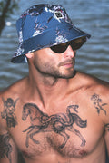 Unisex Eldon Water Packable Bucket Hat in the color Midnight Blue - Men's Lifestyle 3.0
