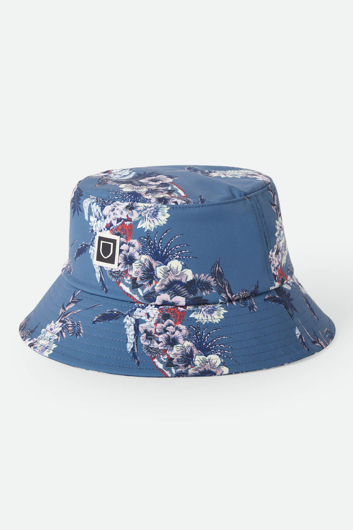 Unisex Eldon Water Packable Bucket Hat in the color Midnight Blue - Front Product Laydown Image