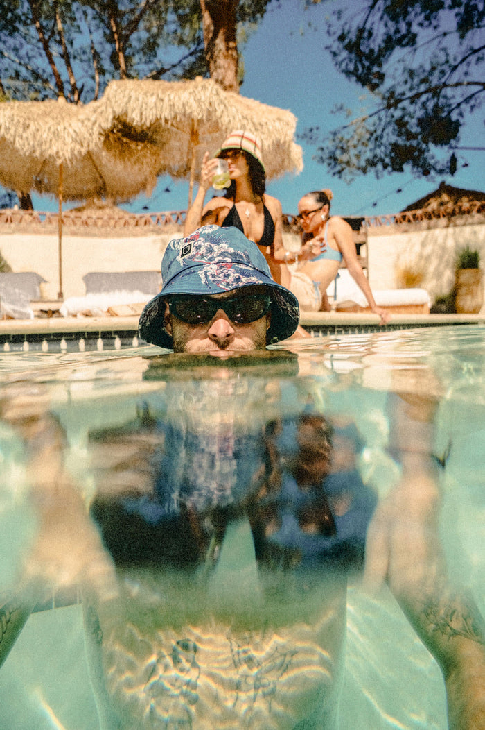 Unisex Eldon Water Packable Bucket Hat in the color Midnight Blue - Men's Lifestyle 2.0