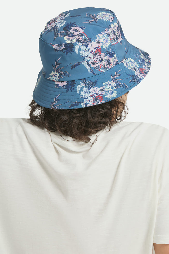 Unisex Eldon Water Packable Bucket Hat in the color Midnight Blue - Men's Back View