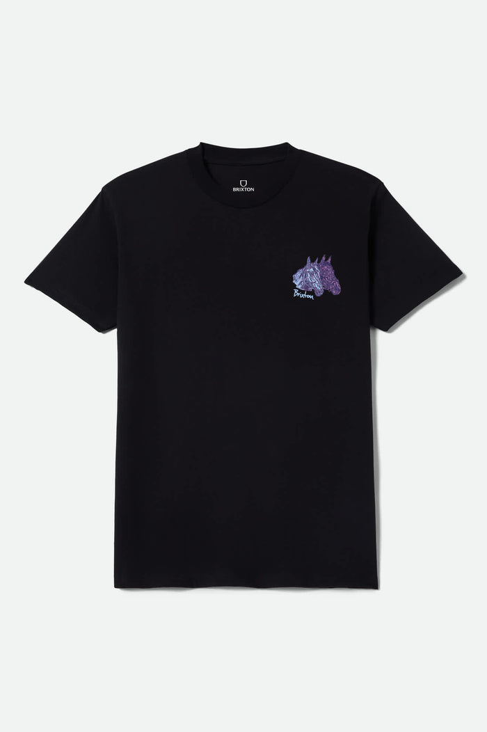 Men's Elsmore Short Sleeve T-Shirt in the color Black - Front Product Laydown Image