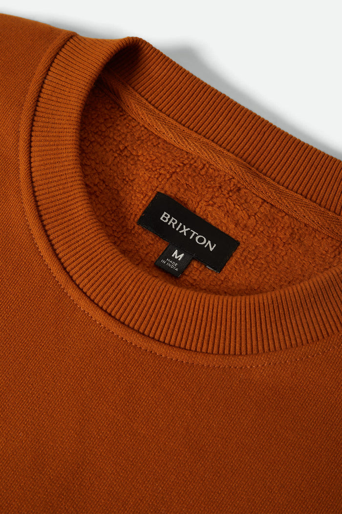 Embroidered Heavyweight Crew - Rustic Caramel