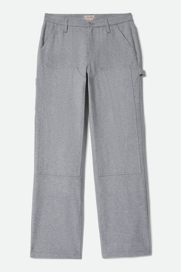 Women's Essex Patched Painter Pant in the color Brushed Blue - Front Product Laydown Image