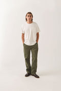 Men's Everyday E-Waist Pant in the color Dark Olive - Men's Front View