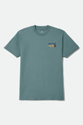 Men's Express Standard T-Shirt in the color Ocean Breeze - Front Product Laydown Image