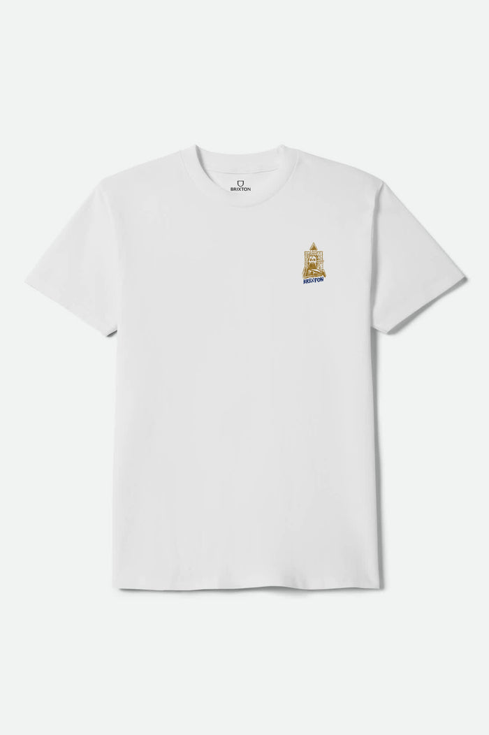 Men's Fantasy Short Sleeve Shirt in the color White - Front Product View