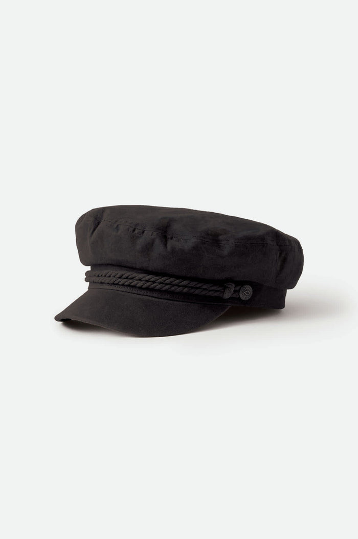 Unisex Fiddler Fisherman Cap in the color Black - Additional Laydown image