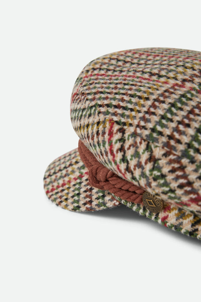 Unisex Fiddler Fisherman Cap in the color Sand/Adrenaline Rush/Wild Green - Additional Laydown image