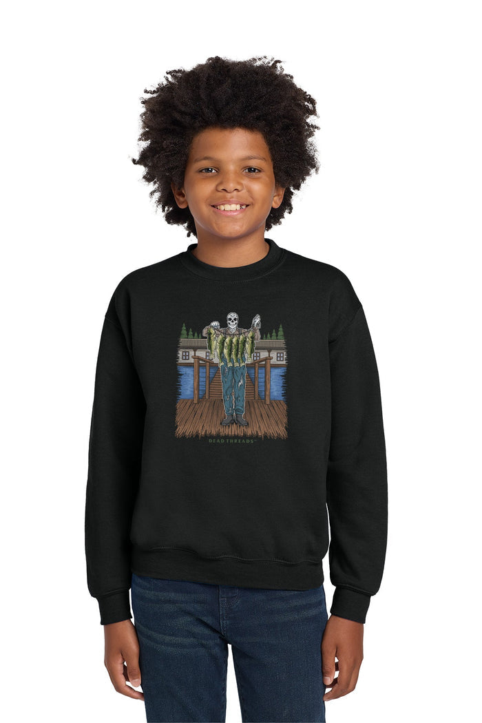 FISH FOR DINNER KIDS CREWNECK SWEATSHIRT – Kids clothes – Dead Threads Apparel