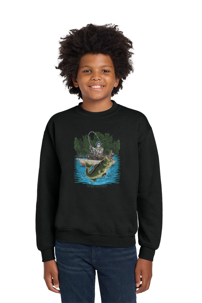 FISH ON KIDS CREWNECK SWEATSHIRT – Kids clothes – Dead Threads Apparel