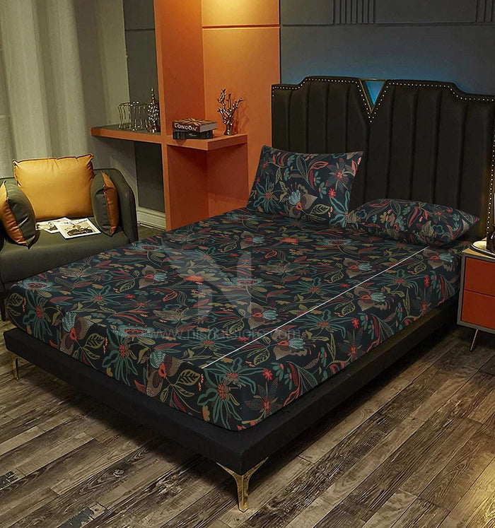 Fitted Double Bed Sheet DS 281 - Nishat Creative Store