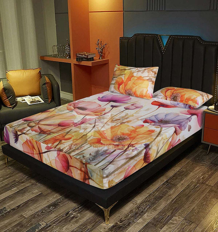 Fitted Double Bed Sheet DS 282 - Nishat Creative Store